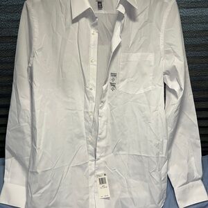 Van Heusen Men's Classic White Shirt M 15 1/2 34/35